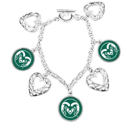 Picture of 7 Charm Colorado State University Bracelet