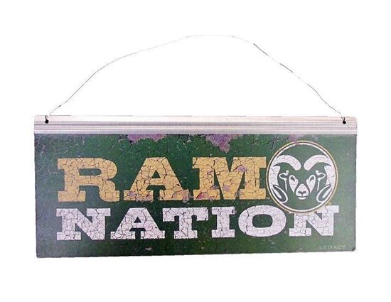 Picture of Colorado State University Hanging Ram Nation Tin Sign