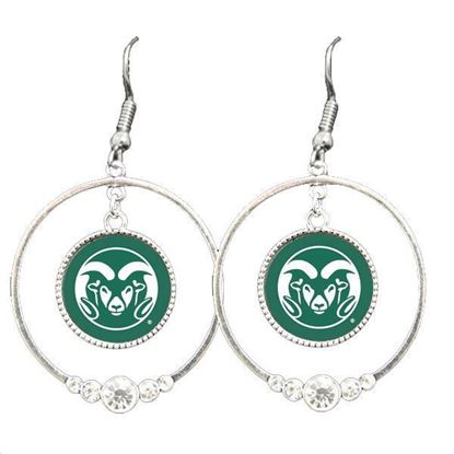 Picture of Colorado State University Large Hoop Earrings