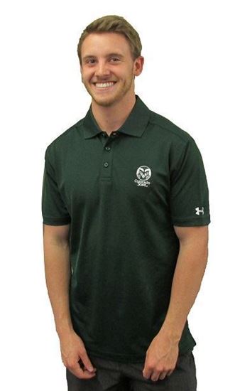 Picture of Green Colorado State Rams Under Armour Performance Polo