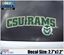 Colorado State University CSU Rams Green Decal