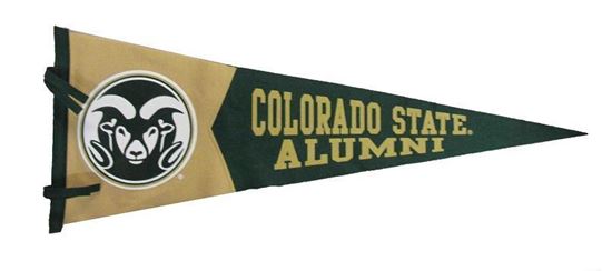 Colorado State University Green & Gold Alumni Pennant