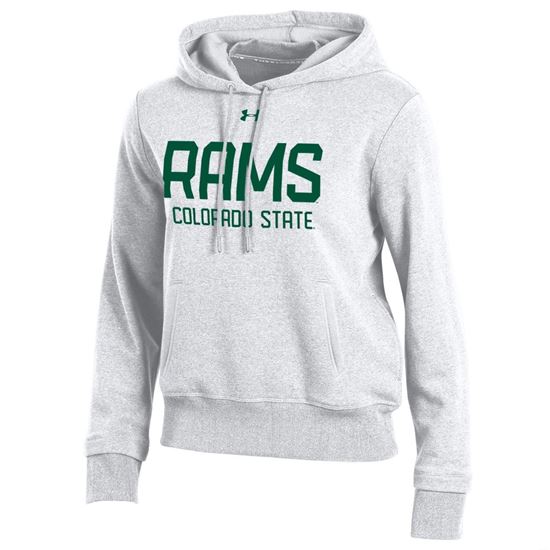 White Colorado State Rams Under Armour Hoodie