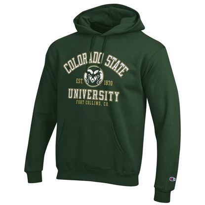 Green Champion Colorado State University Hooded Sweatshirt