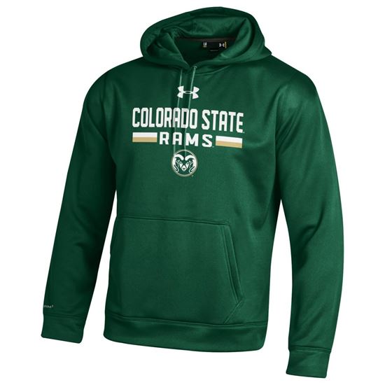 Green Colorado State Rams Stripe Under Armour Hoodie