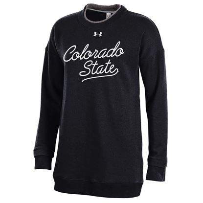 Black Script Colorado State Under Armour Crew