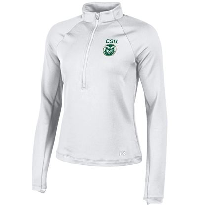 White CSU Colorado State Under Armour Professional 1/4 Zip