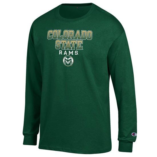 Dark Green Colorado State Rams Long Sleeve Champion Tee