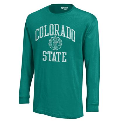 Green Colorado State University Seal Long Sleeve Gear Shirt