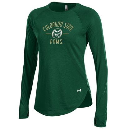 Green Women's Colorado State Long Sleeve Tech Under Armour