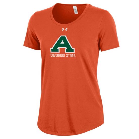 Orange Women's Colorado State Aggies Under Armour Tee