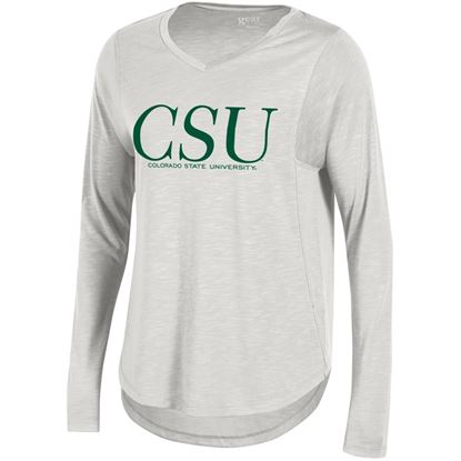 White Women's Colorado State Gear Long Sleeve Shirt