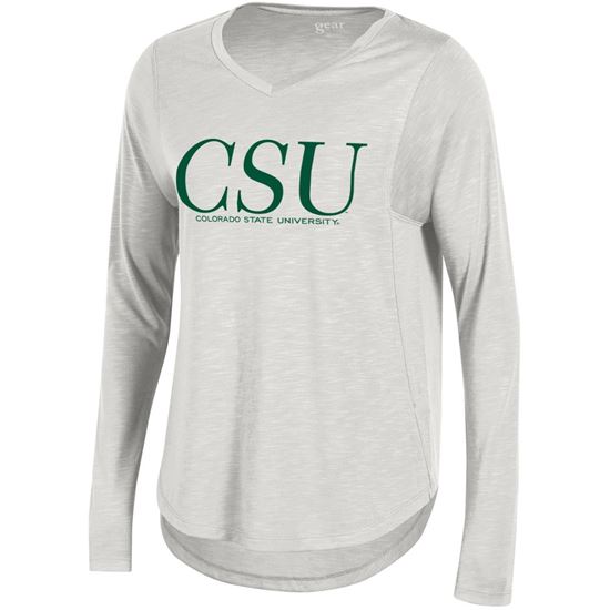 White Women's Colorado State Gear Long Sleeve Shirt