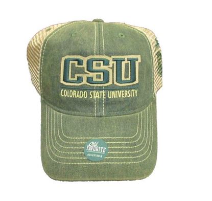 Green CSU Colorado State University Legacy Trucker Hat