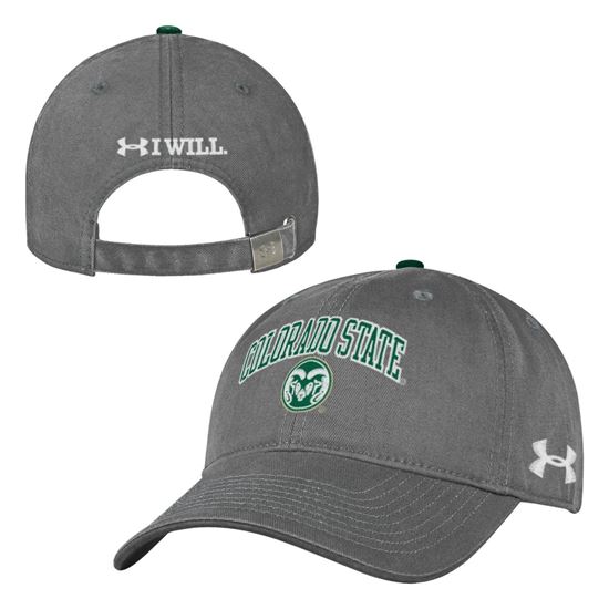 Grey Colorado State Under Armour Hat