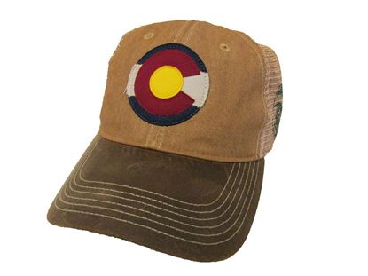 Khaki/Brown Colorado State Flag Legacy Trucker Hat