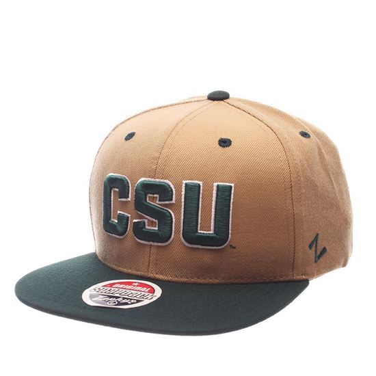 Khaki/Green Colorado State CSU Zephyr Snapback Hat