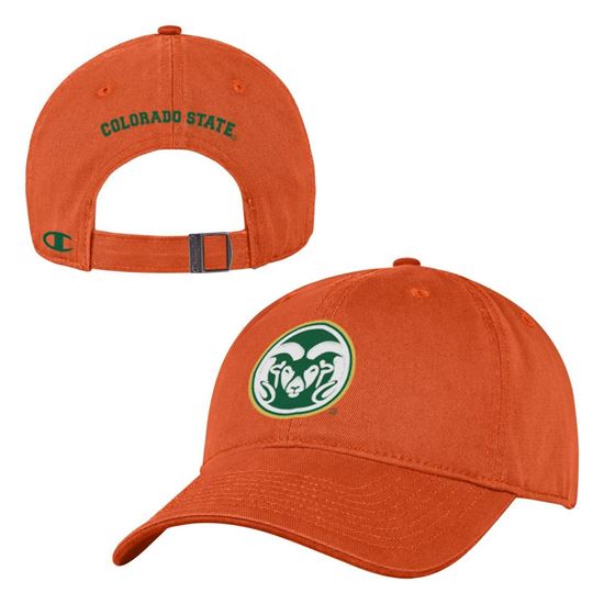 Orange Ram Head Colorado State University Champion Hat