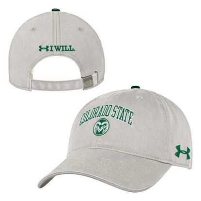 Stone Grey Colorado State Under Armour Hat