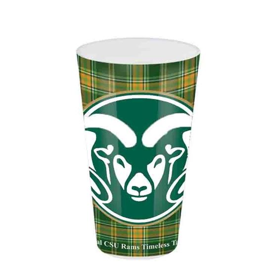 Colorado State University Tartan Glass