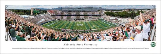 Colorado State Rams Panoramic CSU Stadium Photo - Bagged