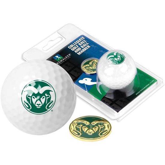 Colorado State University Golf Ball with Ball Marker