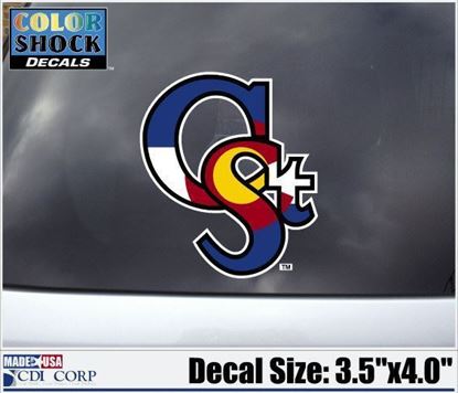 "C St" Colorado Flag Decal Colorado State University